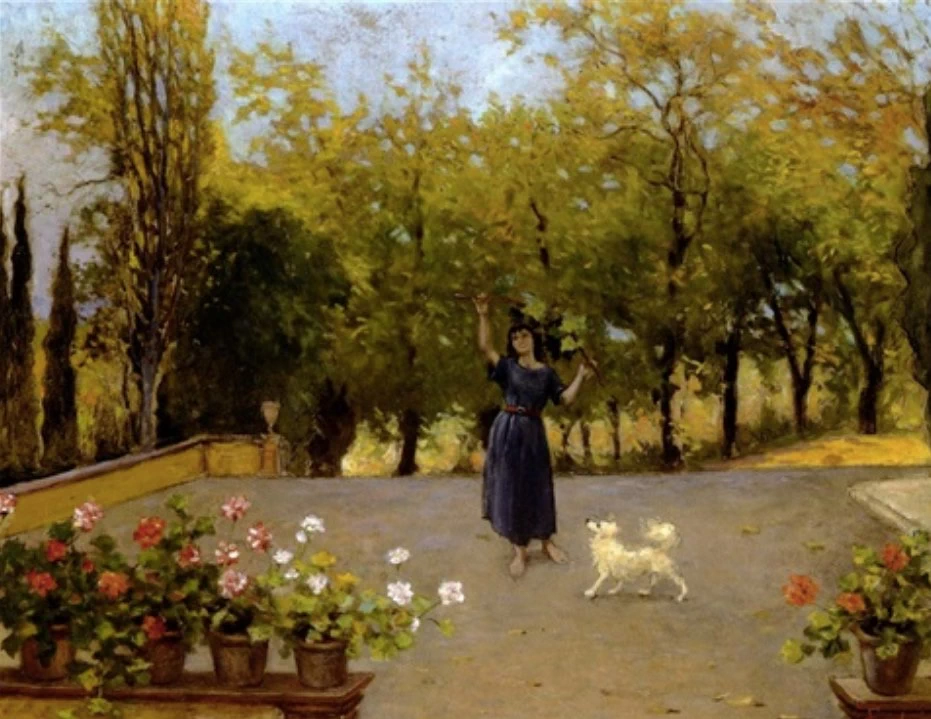 Davanti alla casa del pittore